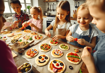 Cooking with Kids: Fun Recipe "Pizza-Smile" Cooking with Kids: Fun Recipe "Pizza-Smile"