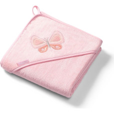 Babyono bamboo hooded towel pink NATURAL BAMBOO 100X100