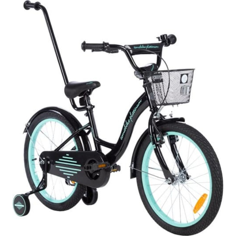 Tomabike cykel - XXV - TOMABIKE 20"  - PLATINUM - BLACK / TURKUS