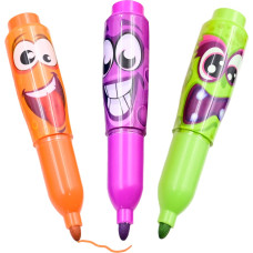 Dumel SCENTOS ST 10498 doftande markers – roliga ansikten, 3 st