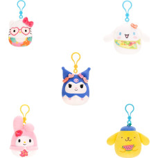 Squishmallows Hello Kitty W25 gosedjur med clip, 8 cm