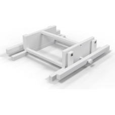 Ingvart tvärgående gungmekanism för rund/oval Smart-säng white