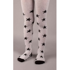 Bellissima Children tights B407 lightgrey-stars 122/128
