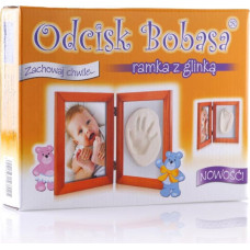 Odcisk Bobasa - Ramka z Glinką brązowa