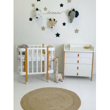 Ingvart Kumode ar Pārtinamo Galdiņu Scandi White+Natural