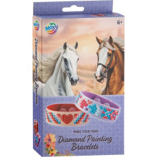 Moxy diamond painting-armband ”Hästar”, 2 st