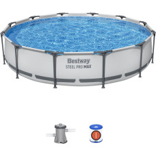 Bestway 56416 stålramsbassäng Steel Pro Max med filterpump, 3,66 m x 0,76 m