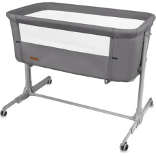 Kidwell hopfällbar 2-i-1-säng NALI, grå: säng för placering vid sängen eller fristående säng