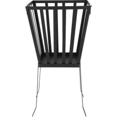 Feuerstelle aus Stahl, 32,8 × 31,2 × 57,4 cm