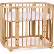 Babysäng 5-i-1 med madrass Natural Beech, Waldin
