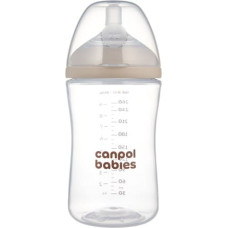 Canpol Natural Shape nappflaska med tvåzonsnapp, 260 ml, 35/401