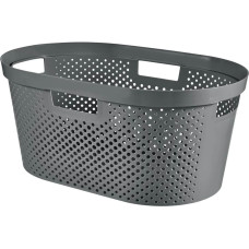 Curver Veļas grozs Infinity Recycled 40L 59x39x27cm tumši pelēks