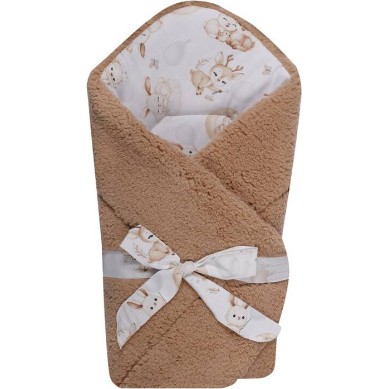 Duet Baby Omslutande filt med huva  - 731  - TEDDY - BROWN