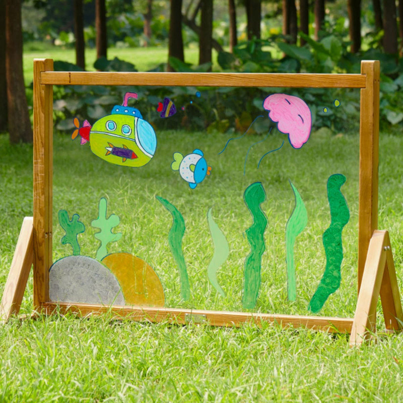 Masterkidz genomskinlig akryl rit- och måltavla