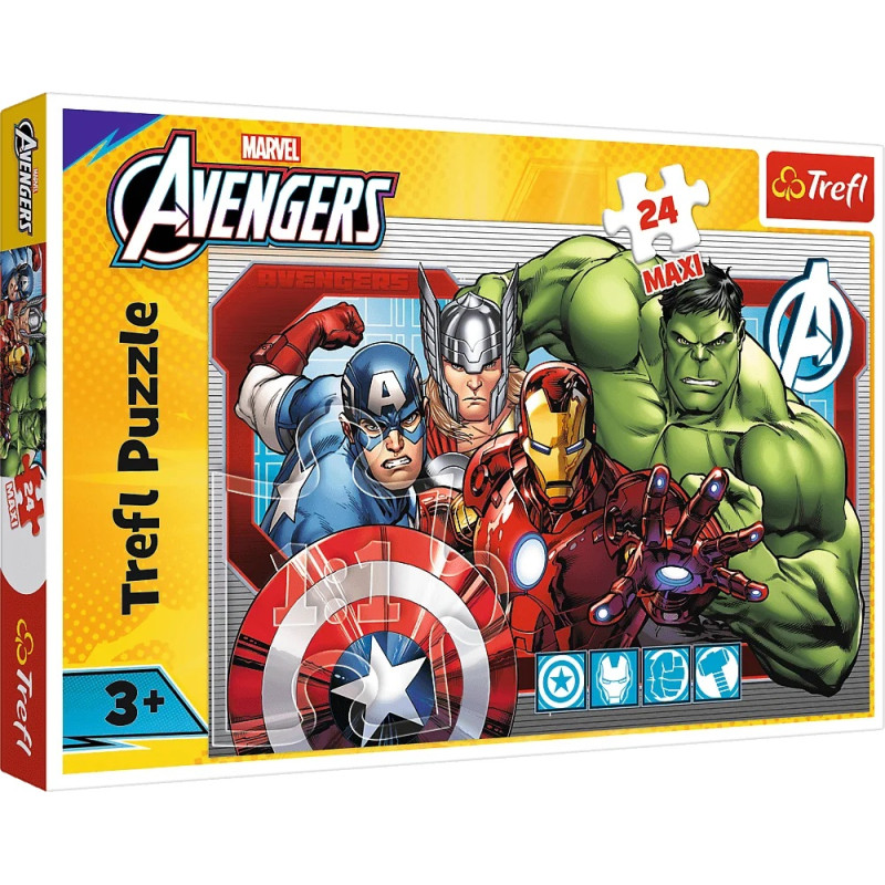 Trefl pussel ”Alltid rättvisa – Avengers” MAXI, 24 bitar