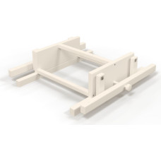 Ingvart tvärgående gungmekanism för rund/oval Smart-säng milky