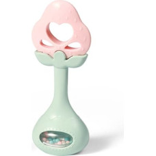 Babyono 499/03 pedagogisk bitring med skallra – jordgubbe STRAWBERRY