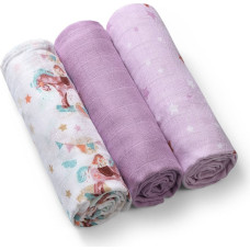 Babyono bamboo diapers 3 pcs purple 397/11