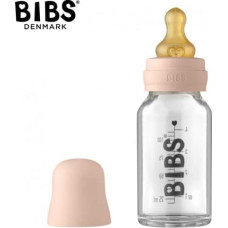 BIBS Stikla bērnu pudelīte 110ml Blush