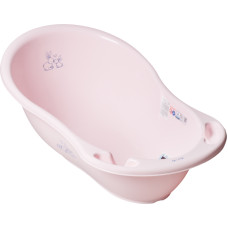 Tega Baby Vanna 102 cm  ar korķi  RABBITS light pink  TegaBaby KR-005