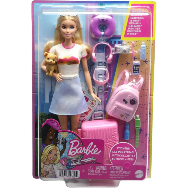 Mattel Barbie Malibu Travel set with doll HJY18 Mattel