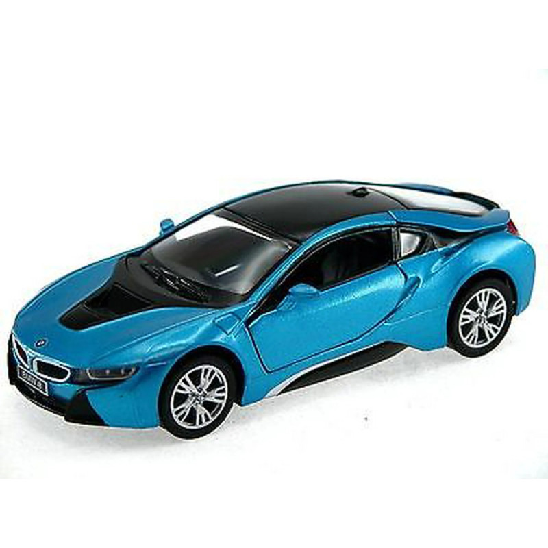 Kinsmart bil BMW I8 blå