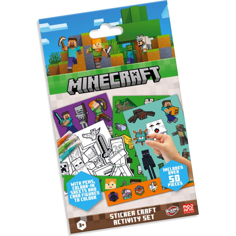 Bladez Minecraft klistermärke- och aktivitetsset