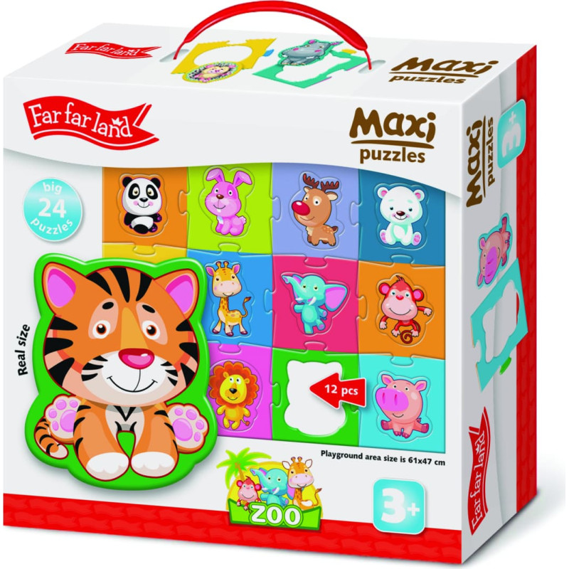 FAR FAR LAND maxi puzle Zooloģiskais dārzs (61x47cm) F-02508