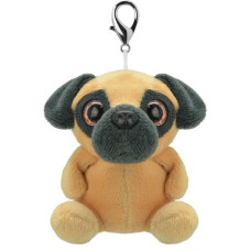 Wild Planet Mjuk nyckelring, mops, 9 cm