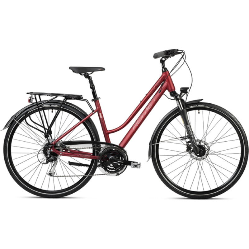 Cykel Romet ROMET Gazela 6, 28", mörkrosa (M)