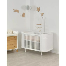 Ingvart spjälsäng Boho Light 70х90 cm, 70х134 cm