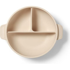 Babyono silikontallrik med sugkopp och lock – beige (1661/03)