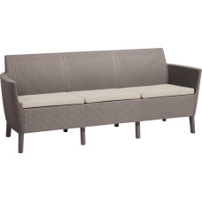 Keter Dārza dīvāns trīsvietīgs Salemo 3 Seater Sofa bēšs