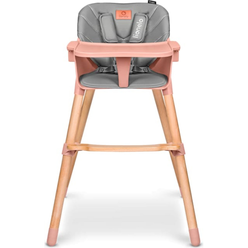 Lionelo Krzesełko do karmienia Koen Pink Rose