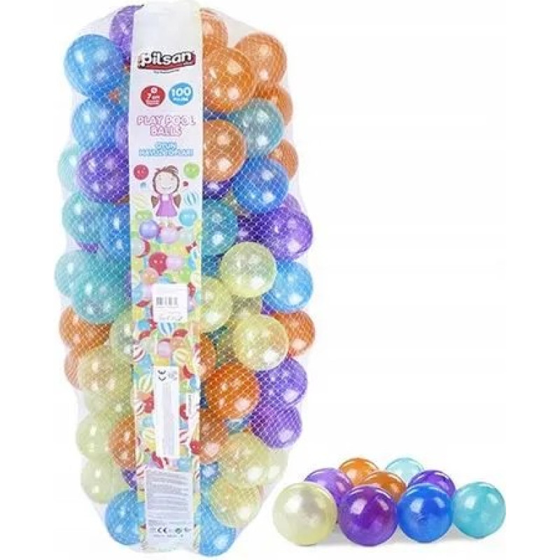 Pilsan lekbollar – 100 st, 7 cm, i nätpåse (modell 06411)