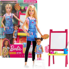 Barbie Karriär Bildlärare set - docka och tillbehör GJM29