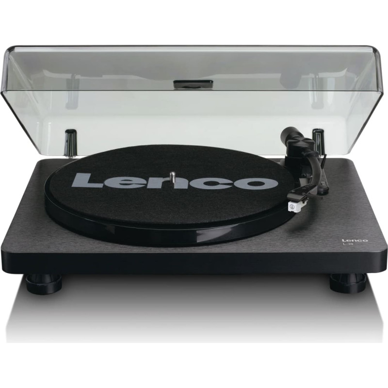 Lenco Skivspelare, svart - L-30BK
