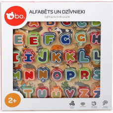 BO lärorikt pussel "Alfabetet och djur" (på lettiska)