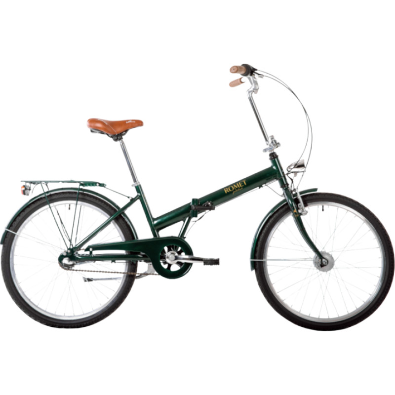 Romet hopfällbar cykel ROMET Jubilat Classic, 24", grön