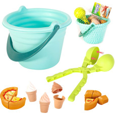 Woopie sandlådeleksak 2-i-1 – glass och snöbollsfabrik, 15 delar