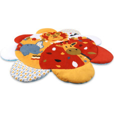 Milly Mally 6145 TinyMini JL639-2B pedagogisk lekmatta 2-i-1 "Safariblomma"