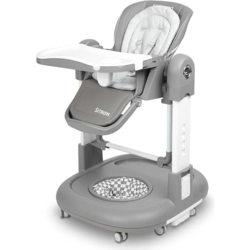 Caretero matstol SITRON, grå