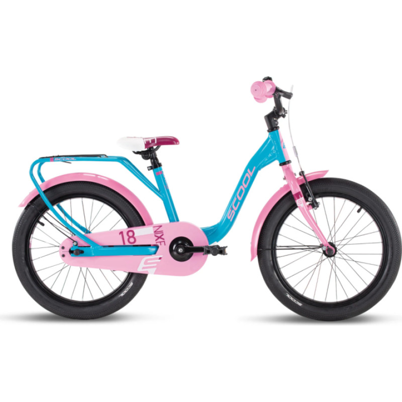 S´cool Barncykel S'COOL niXe 18" Ocean/Pink