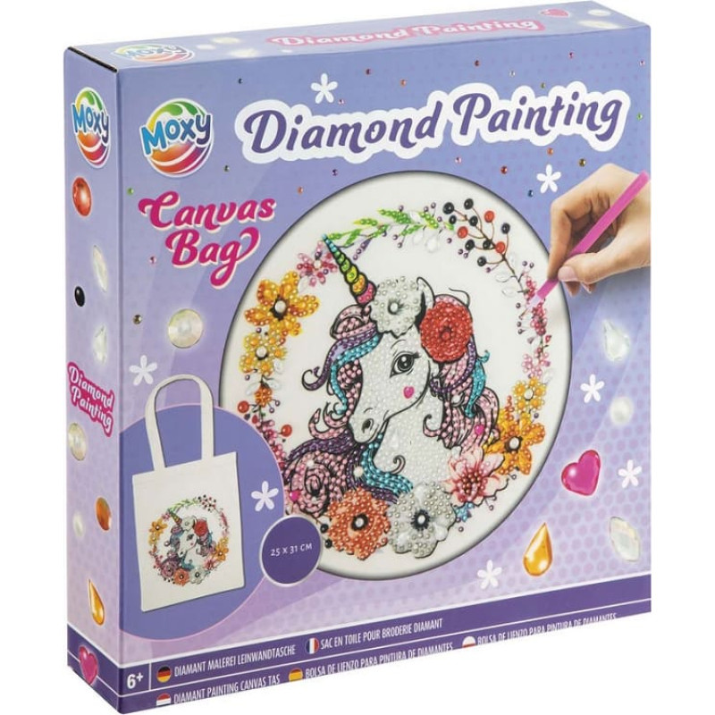 Moxy väska med diamantmålning, 25 × 31 cm