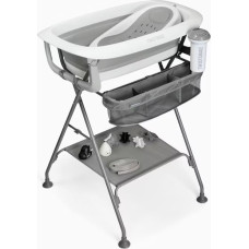 Twistshake Luxury Bath Kit - hopfällbart babybadkar med badställ v2, vit 79261