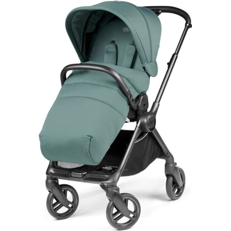 Peg-Perego Switch JADE stroller with reversible handle and footmuff