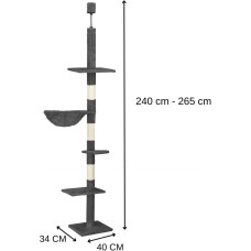 Springos Daudzlīmeņu kaķu māja Springos PA1051 245 - 260 cm