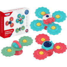 Woopie BABY bitring-spinner med sugkopp, set om 3 stycken