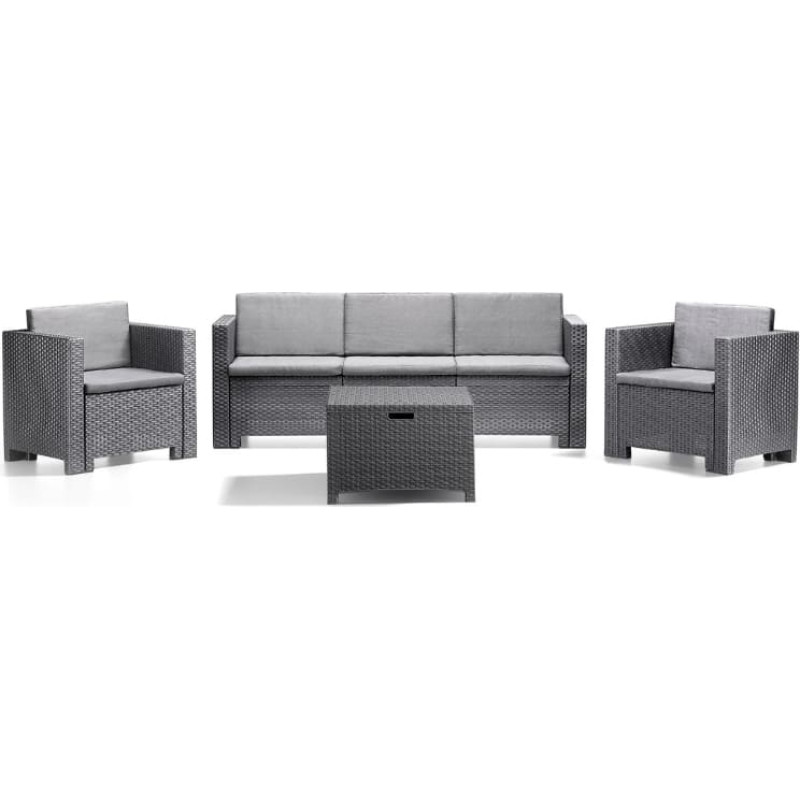 Trädgårdsmöbelset Bica Colorado 3, grå