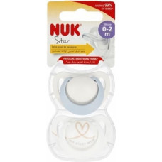 NUK 443568 silikonnapp Star, 0–2 månader, 2 st., 549042, 10730690